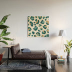 Leopard Print - Teal & Copper Wood Wall Art Gallery Image 2