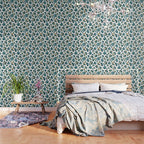 Leopard Print - Teal & Copper Wallpaper Gallery Image 3