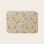 Summer Citrus in Pink Bath Mat Gallery Image 1