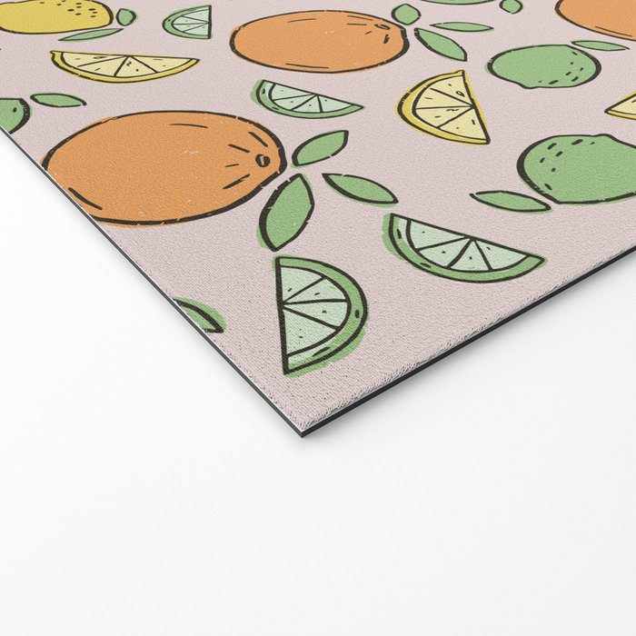 Summer Citrus in Pink Welcome Mat Gallery Image 2