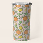 Summer Citrus in Pink Travel Mug Gallery Image 2