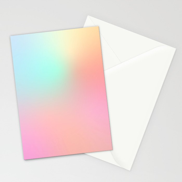 The optimistic  Rainbow Gradient Stationery Card Gallery Image 2