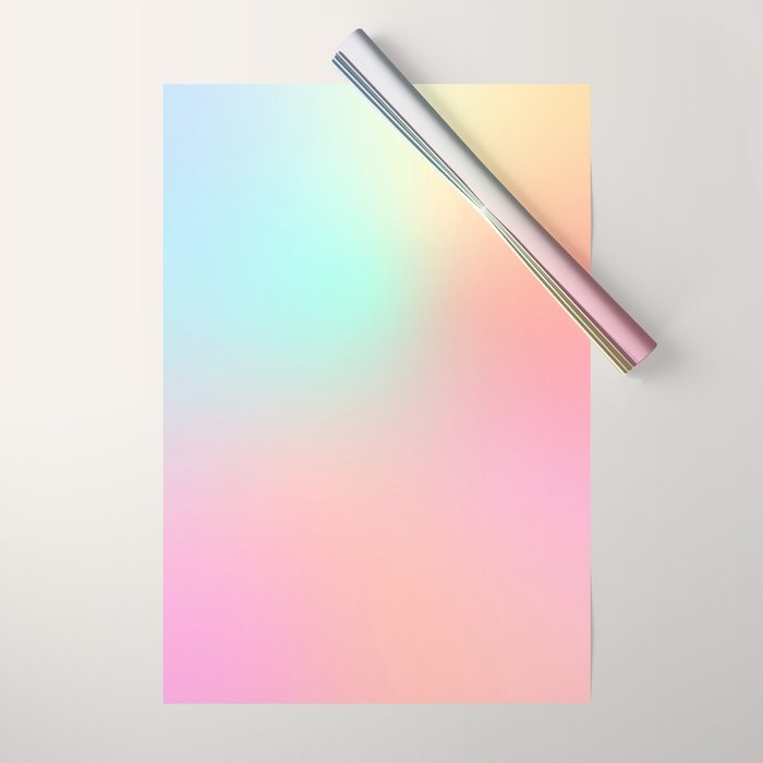 The optimistic  Rainbow Gradient Wrapping Paper Gallery Image 1