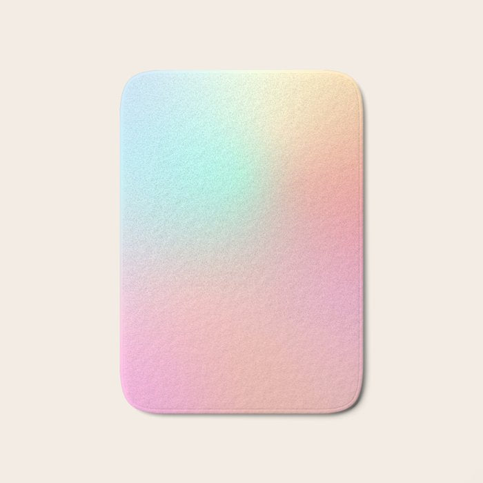 The optimistic  Rainbow Gradient Bath Mat Gallery Image 1