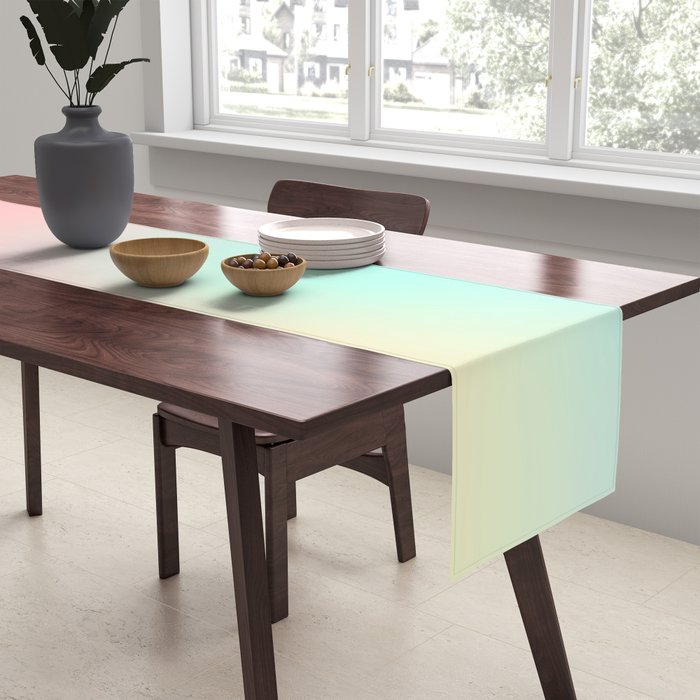 The optimistic  Rainbow Gradient Table Runner Gallery Image 2
