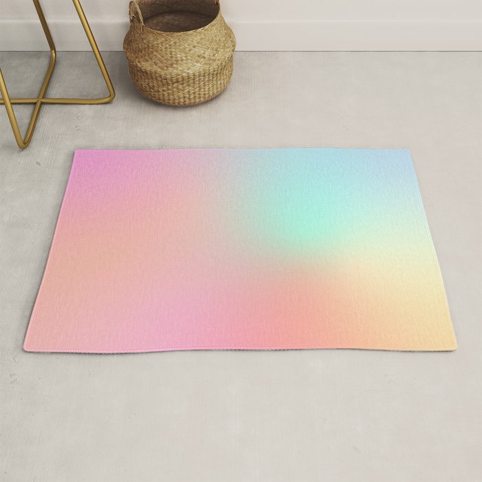 The optimistic  Rainbow Gradient Rug Gallery Image 1