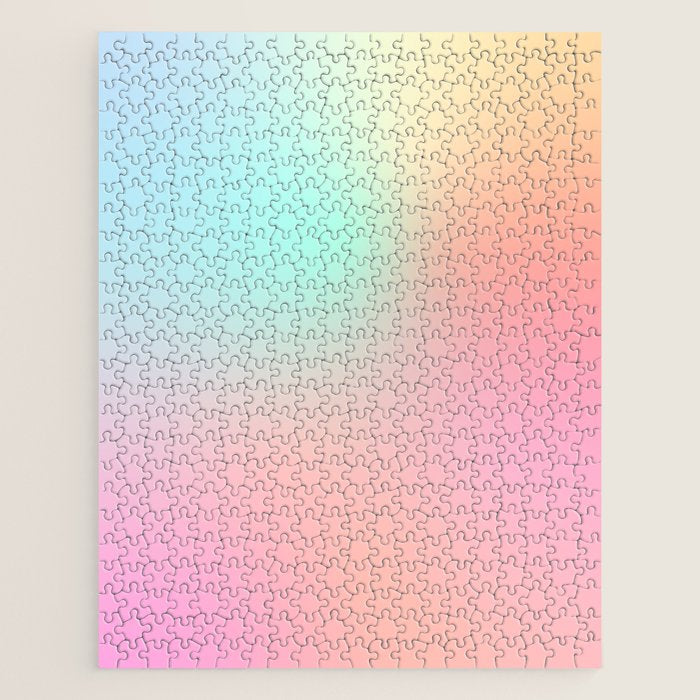 The optimistic  Rainbow Gradient Jigsaw Puzzle Gallery Image 1
