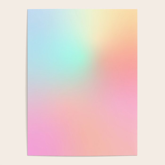 The optimistic  Rainbow Gradient Poster Gallery Image 4