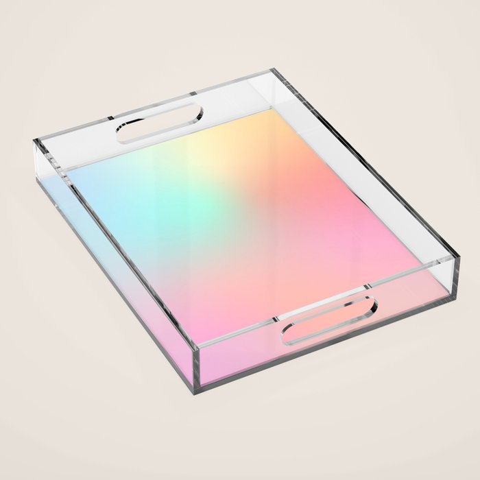 The optimistic  Rainbow Gradient Acrylic Tray Gallery Image 1