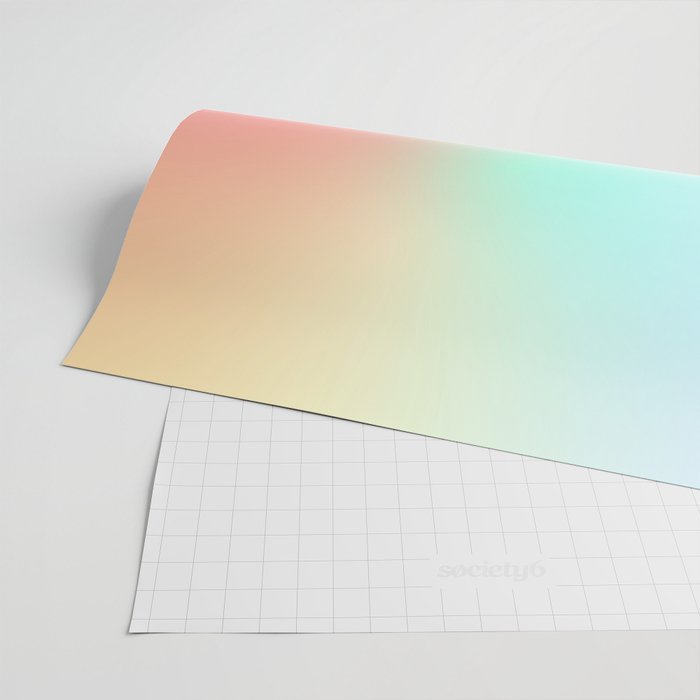 The optimistic  Rainbow Gradient Wrapping Paper Gallery Image 2