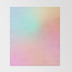 The optimistic  Rainbow Gradient Throw Blanket Gallery Image 2