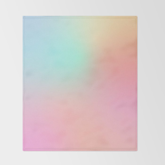 The optimistic  Rainbow Gradient Throw Blanket Gallery Image 2