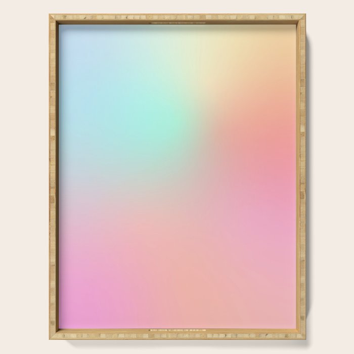 The optimistic  Rainbow Gradient Serving Tray Gallery Image 1