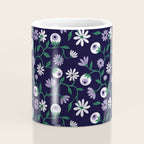 Dark Gothic Floral Garden Flowers and Eyes Creepy Halloween Coffee Mug Gallery Image 4