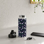 Dark Gothic Floral Garden Flowers and Eyes Creepy Halloween Water Bottle Gallery Image 4