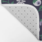 Dark Gothic Floral Garden Flowers and Eyes Creepy Halloween Bath Mat Gallery Image 2