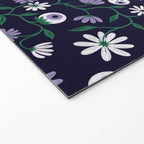 Dark Gothic Floral Garden Flowers and Eyes Creepy Halloween Welcome Mat Gallery Image 2