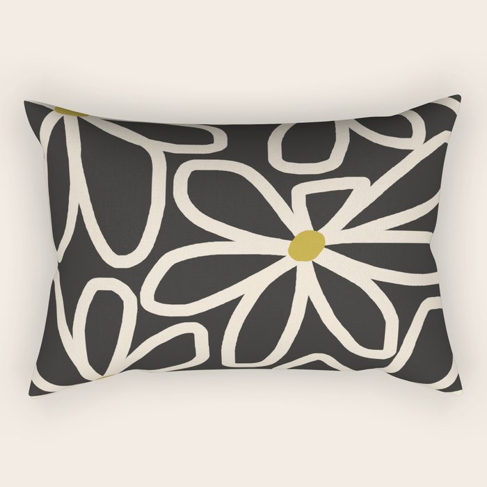 Daisy chain - night Rectangular Pillow Gallery Image 2
