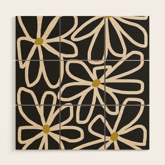 Daisy chain - night Wood Wall Art Gallery Image 1