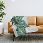 Monstera Throw Blanket Gallery Image 1