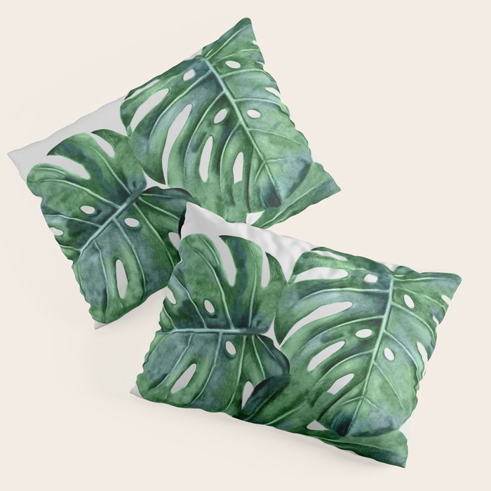 Monstera Pillow Sham Gallery Image 1