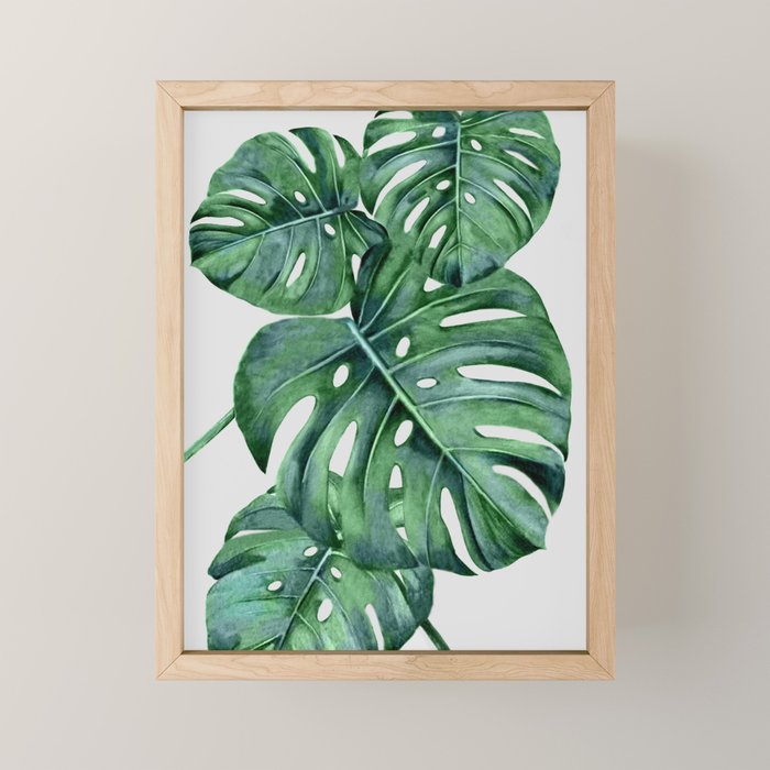Monstera Mini Art Print Gallery Image 1
