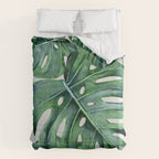 Monstera Comforter Gallery Image 6