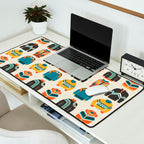 Vintage Skiwear Desk Mat Gallery Image 2