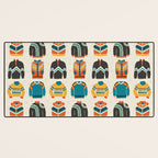 Vintage Skiwear Desk Mat Gallery Image 3