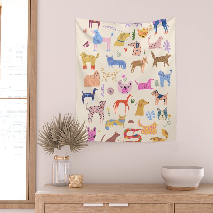 Dog Heaven Wall Tapestry Gallery Image 2