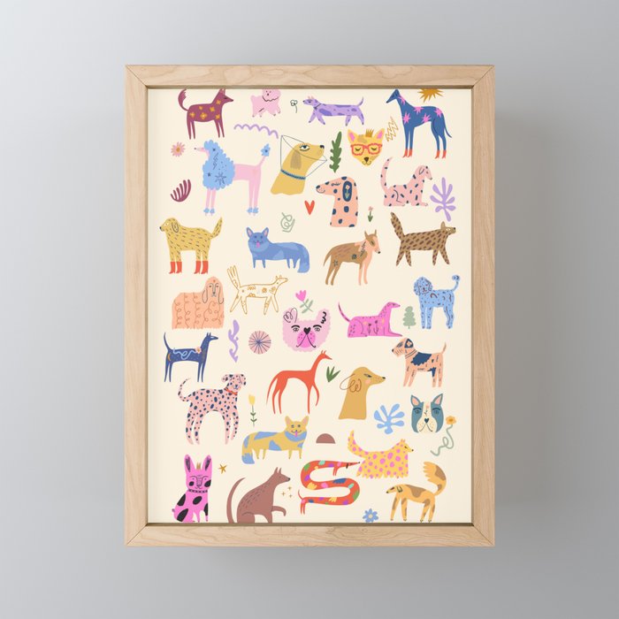 Dog Heaven Mini Art Print Gallery Image 1