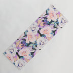 Modern Dark Vibrant Flowery D Yoga Mat Gallery Image 1
