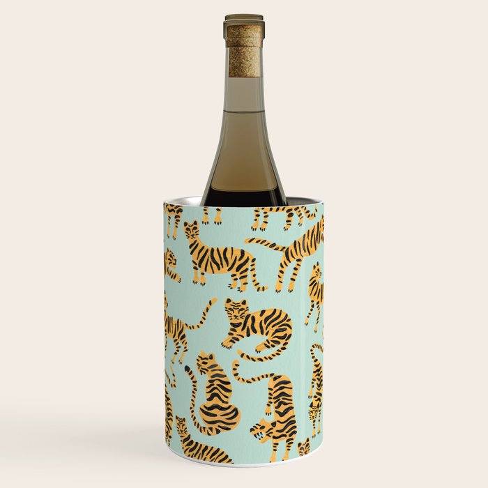 Tiger Collection - Mint & Orange Wine Chiller Gallery Image 1