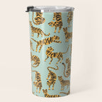 Tiger Collection - Mint & Orange Travel Mug Gallery Image 3