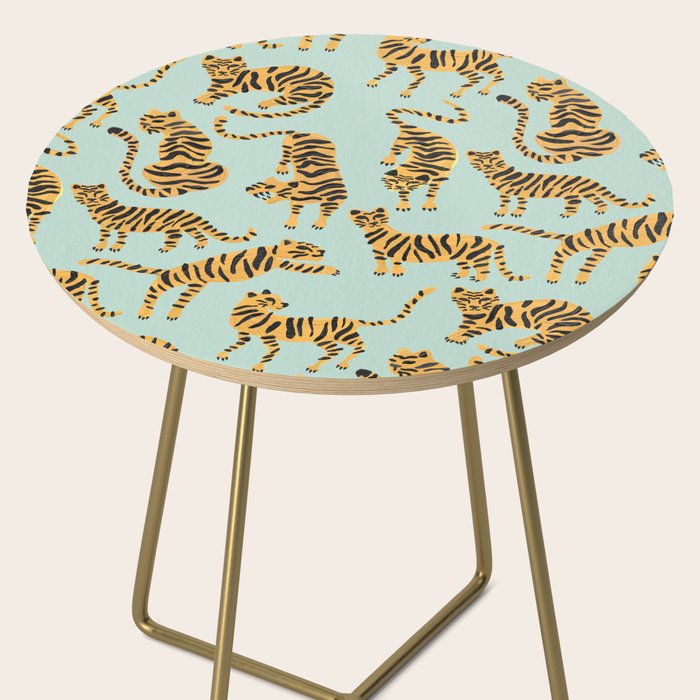 Tiger Collection - Mint & Orange Side Table Gallery Image 2