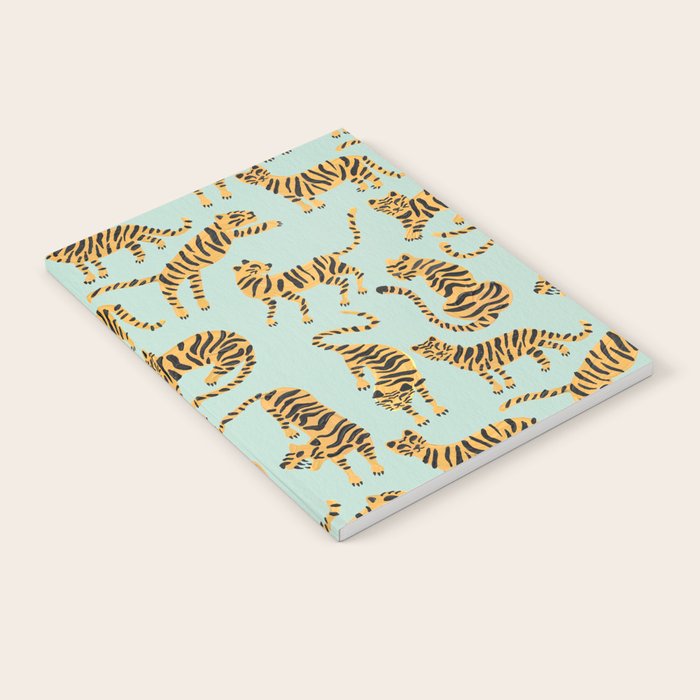 Tiger Collection - Mint & Orange Notebook Gallery Image 2