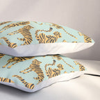 Tiger Collection - Mint & Orange Pillow Sham Gallery Image 3