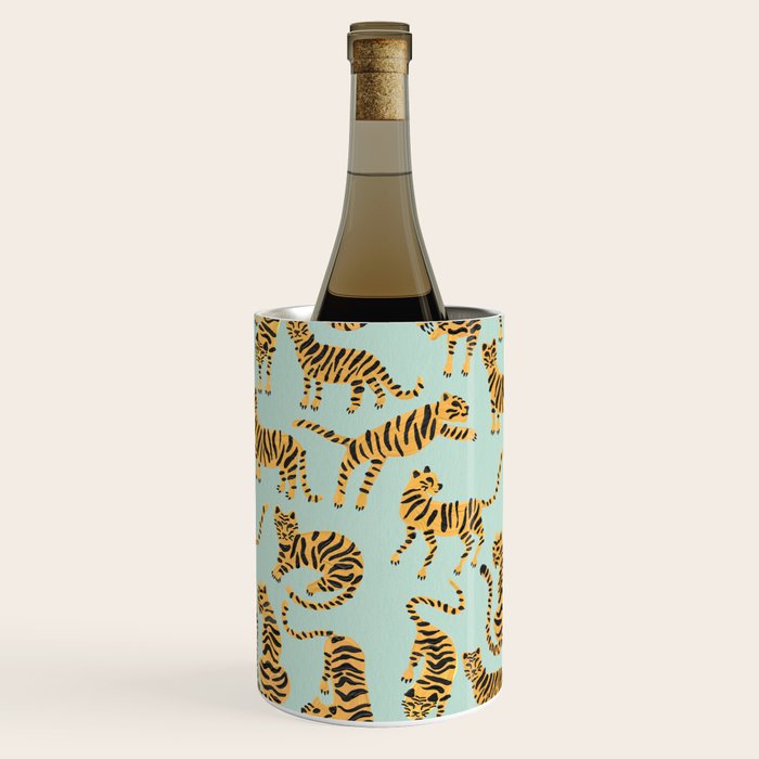 Tiger Collection - Mint & Orange Wine Chiller Gallery Image 2