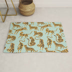 Tiger Collection - Mint & Orange Rug Gallery Image 1