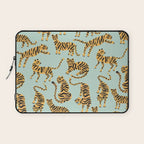 Tiger Collection - Mint & Orange Laptop Sleeve Gallery Image 1