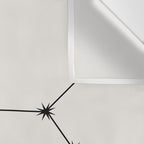 Sagittarius Zodiac Star Constellation Line Art White Wall Tapestry Gallery Image 3