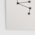 Sagittarius Zodiac Star Constellation Line Art White Poster Gallery Image 3
