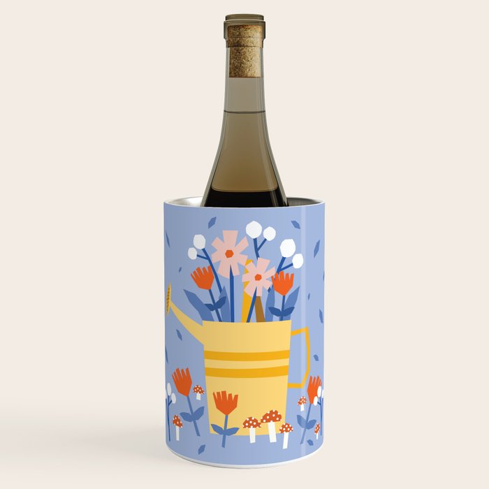 Watering can and flowers Wine Chiller Gallery Image 1