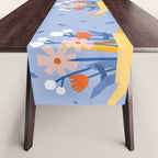 Watering can and flowers Table Runner Gallery Image 1