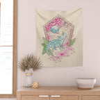 Aeon Archway: Triceratops | Dinosaur Sci-Fi Space Art Wall Tapestry Gallery Image 2