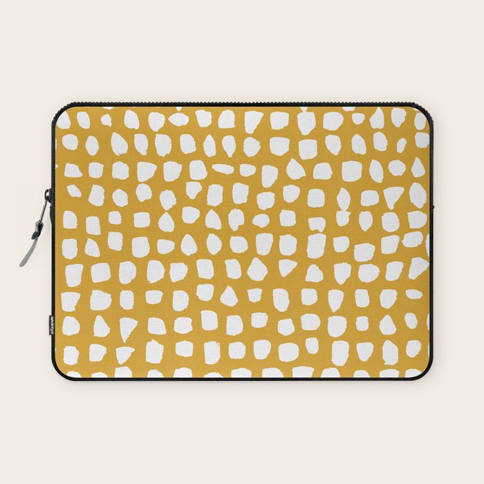 Dots (Mustard Yellow) Laptop Sleeve Gallery Image 1