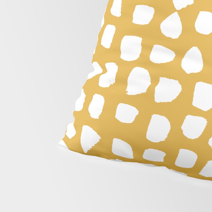 Dots (Mustard Yellow) Pillow Sham Gallery Image 4