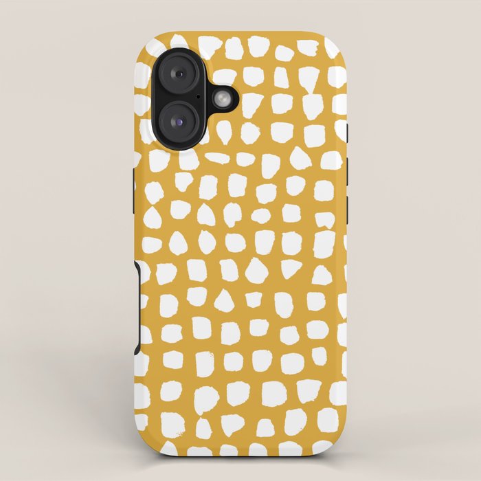 Dots (Mustard Yellow) iPhone Case Gallery Image 1