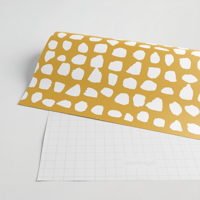 Dots (Mustard Yellow) Wrapping Paper Gallery Image 2