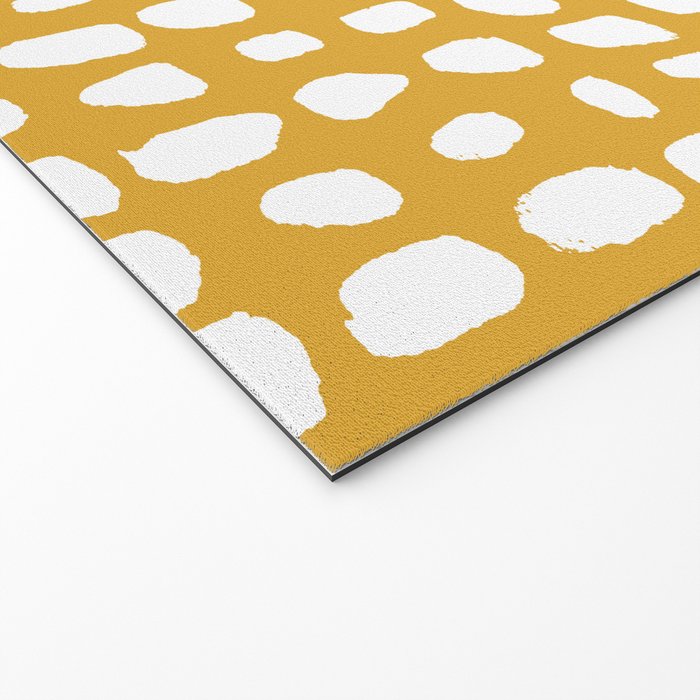 Dots (Mustard Yellow) Welcome Mat Gallery Image 2